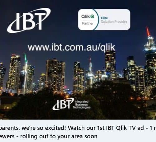 Our very 1st IBT Qlik TV ad!