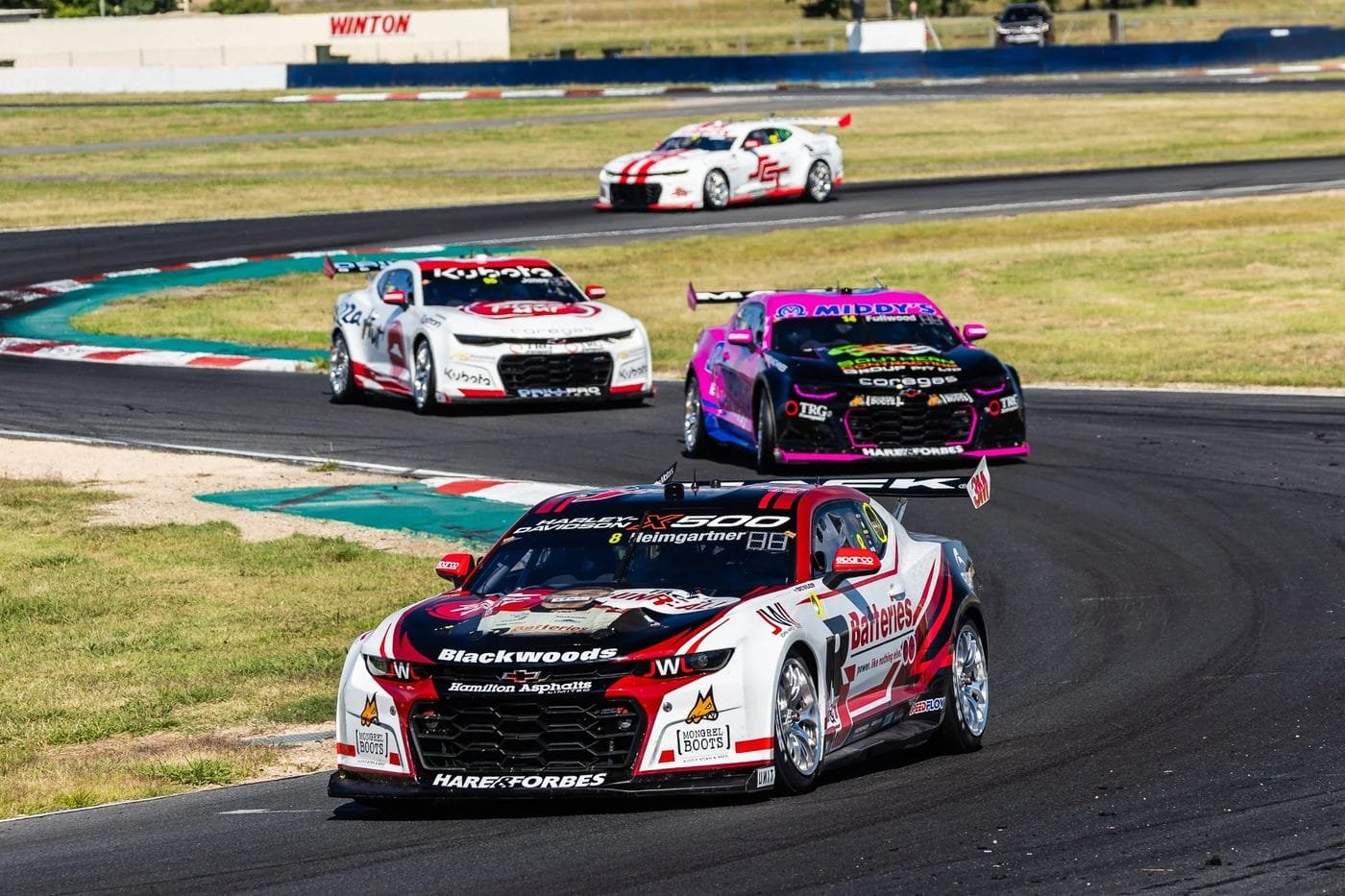 Brad Jones Racing Supercars on track